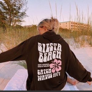 Womens small siesta beach hoodie